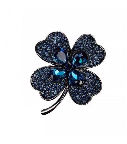 XSB120 - Four Leaf Clover Saree Brooch